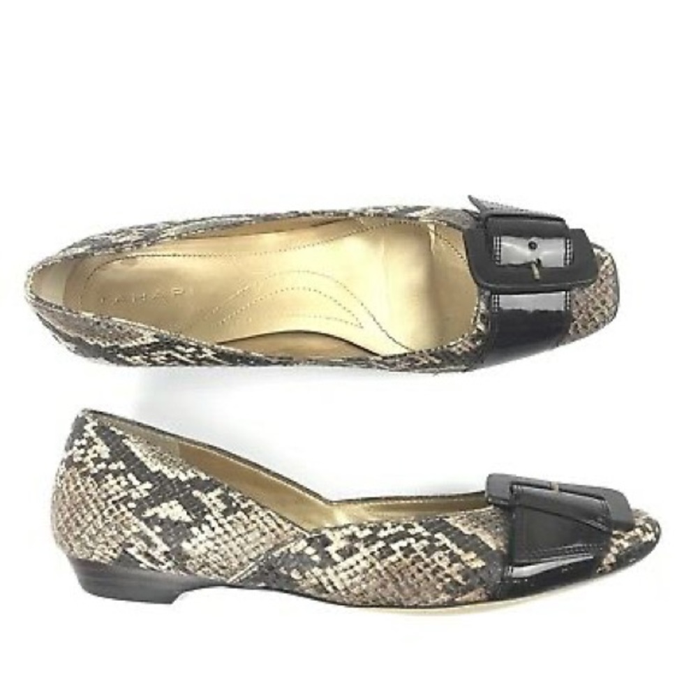 Tahari Snakeprint Flats